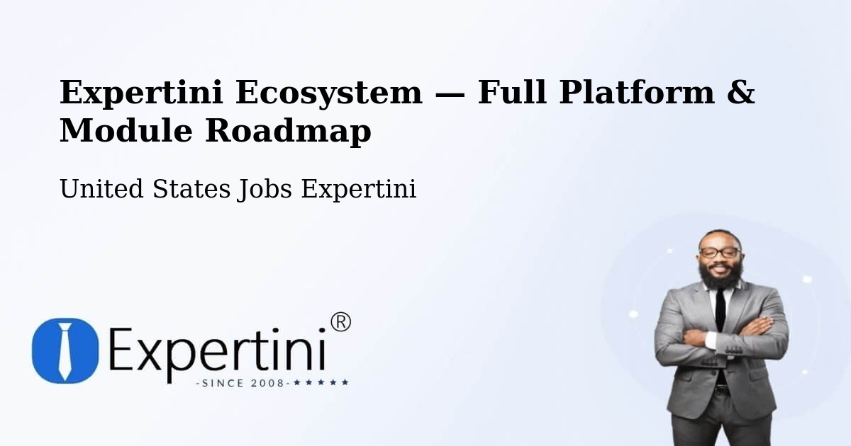 Expertini Ecosystem — Full Platform & Module Roadmap – Manteca